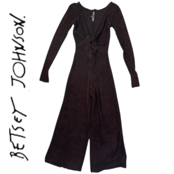 Betsey Johnson Pants - Vintage 90s Betsey Johnson Stretchy Black Jumpsuit